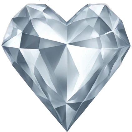 White Diamond heart emoji