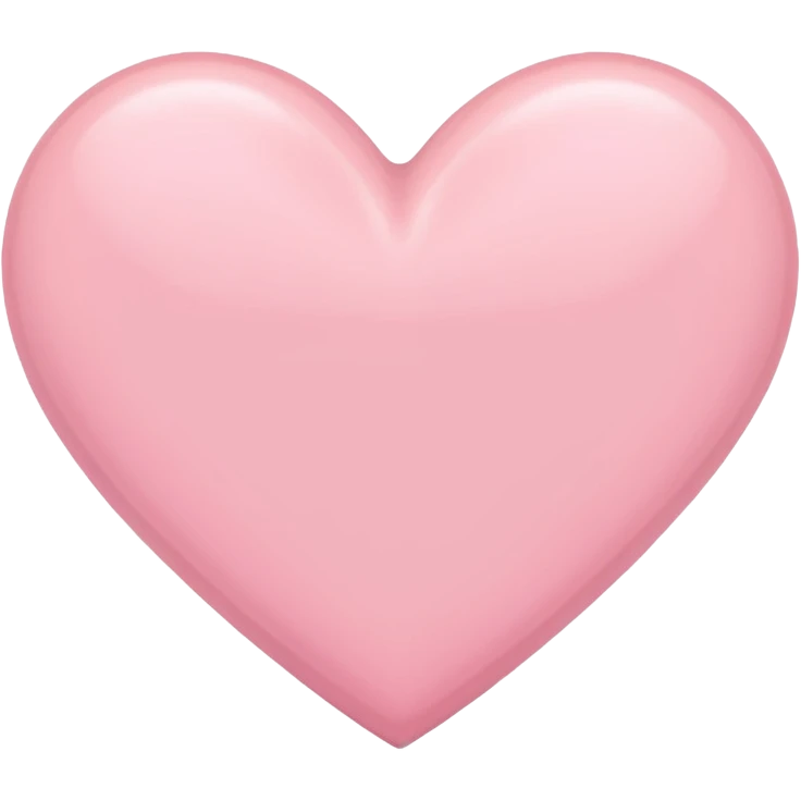 Pastel pink heart emoji