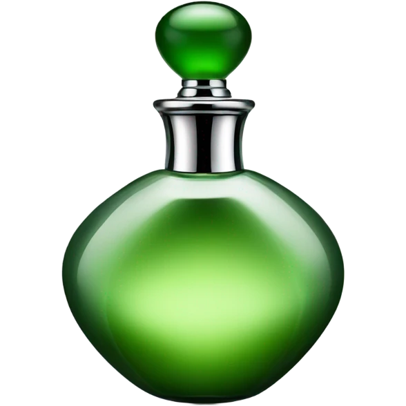 Perfume green bottle  emoji