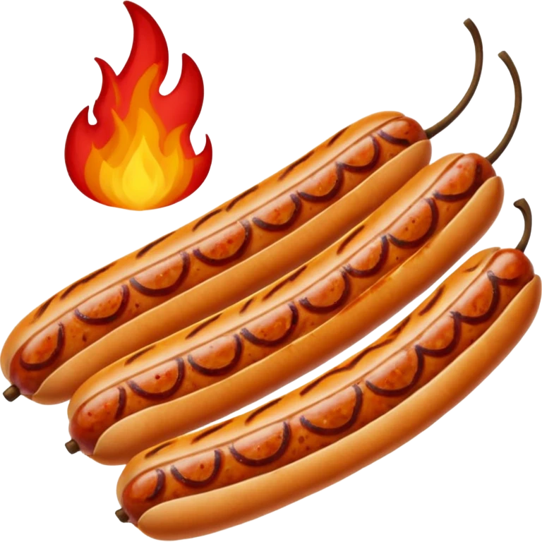 Spicy sausage emoji