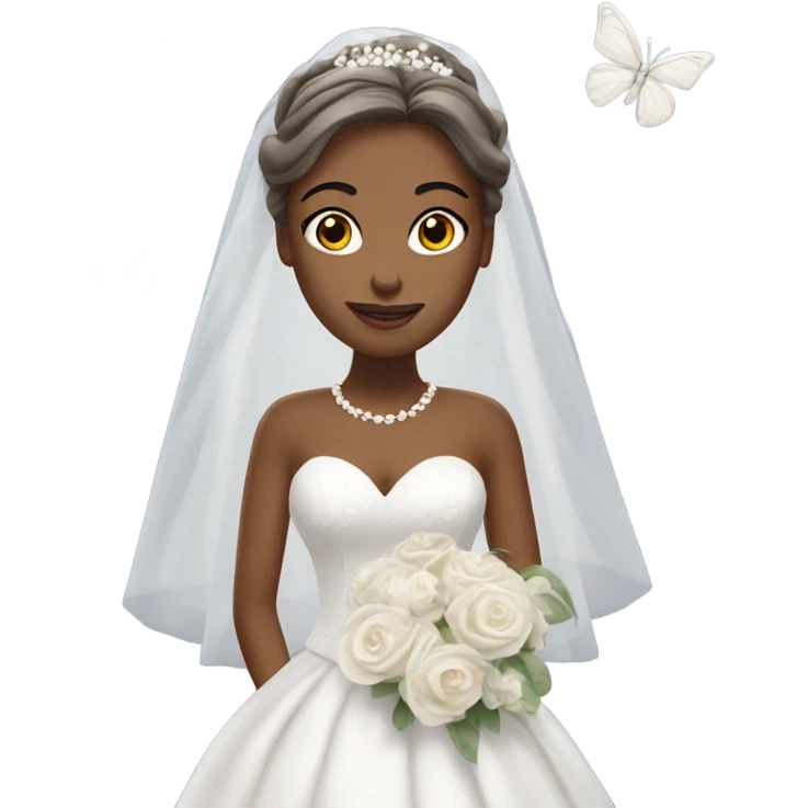 🤍🦋👰🏻‍♀️ emoji