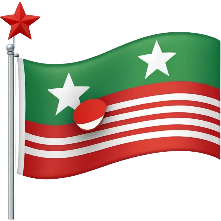 Tschetschenische Flagge  emoji