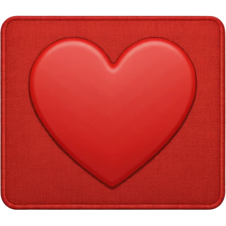 heart patterned doormat emoji