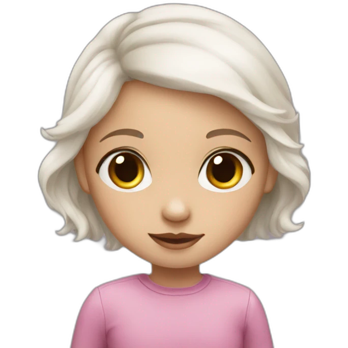 Little white niece emoji