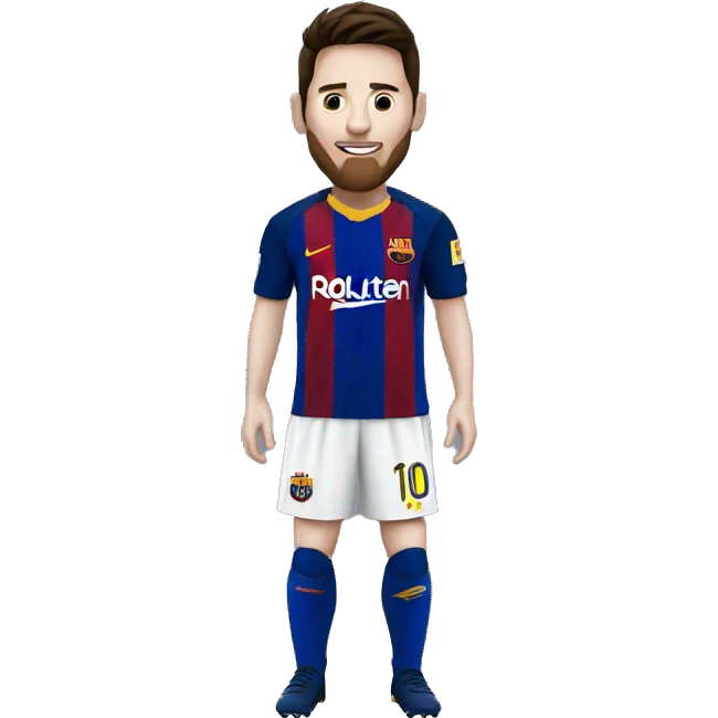 Messi con la camiseta de boca emoji