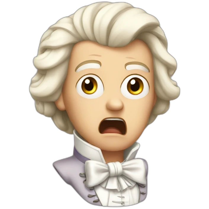 Shocked Mozart emoji