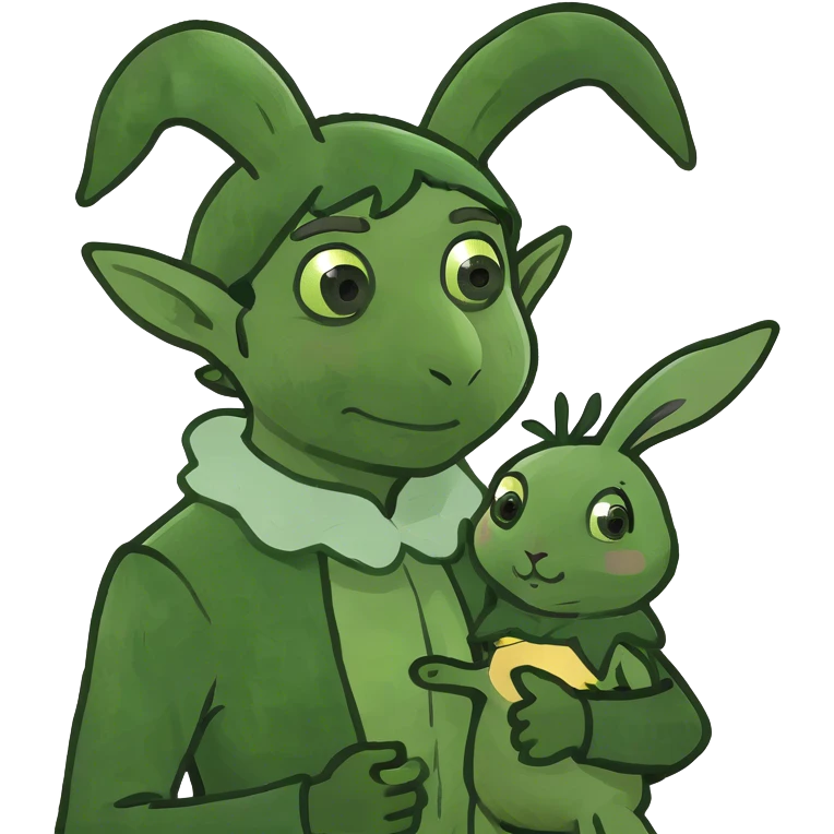 elf love rabbit emoji