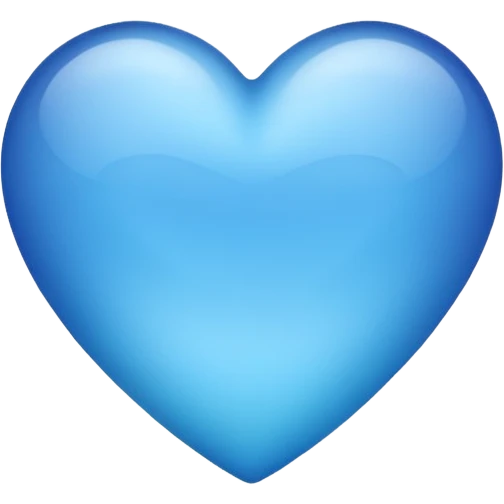 blue heart with a gradient emoji