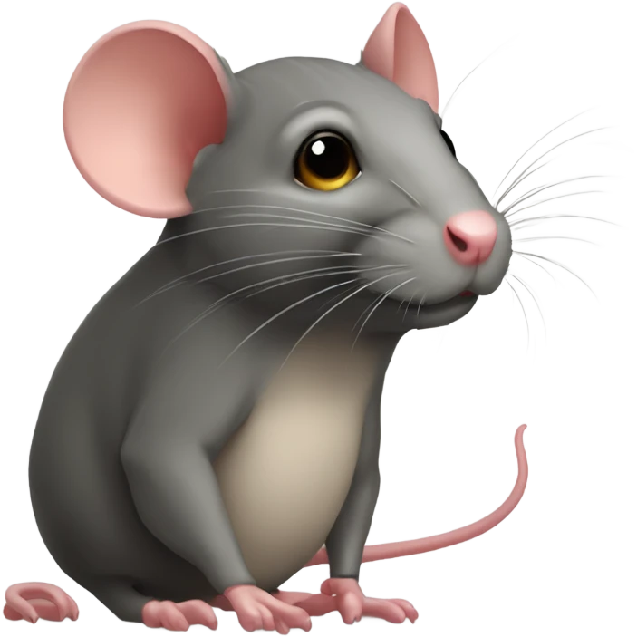 The treacherous rat is scheming cunningly emoji