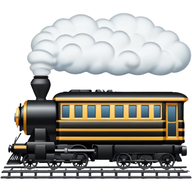 Train in the snow emoji