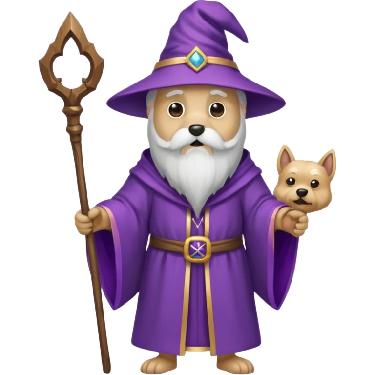 Dog wizard emoji
