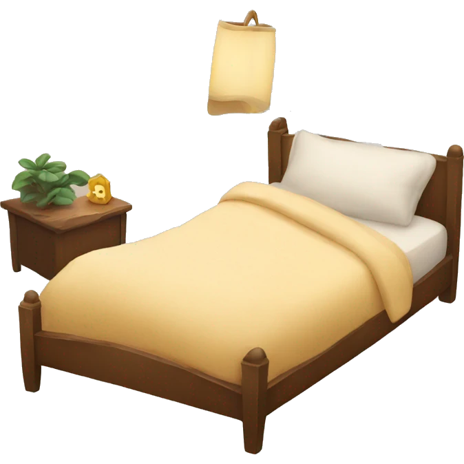 Cozy bed emoji
