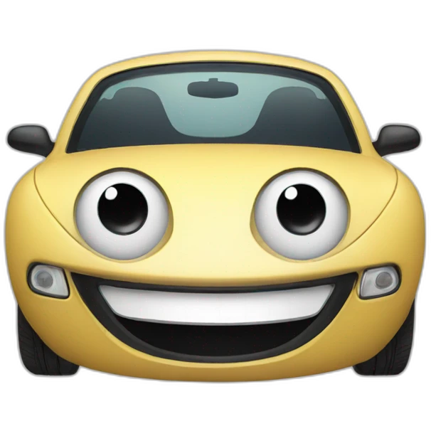 smiling car emoji