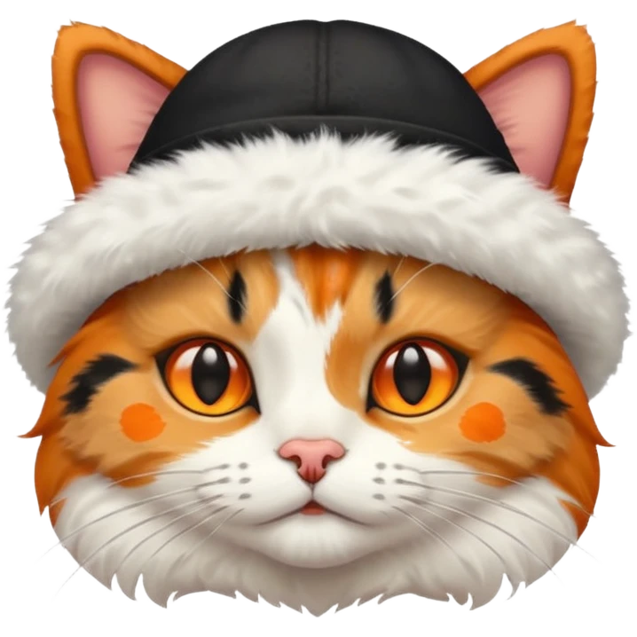 A cat with a hat emoji
