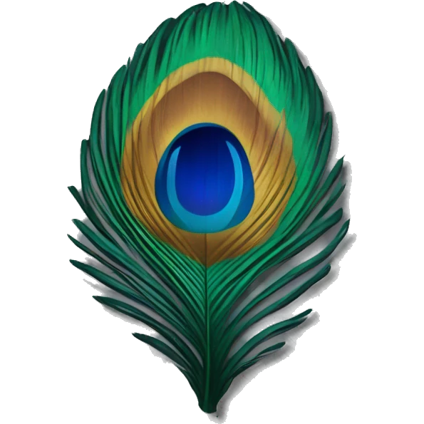 peacock feather emoji