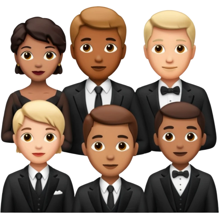 a group of directors standing emoji