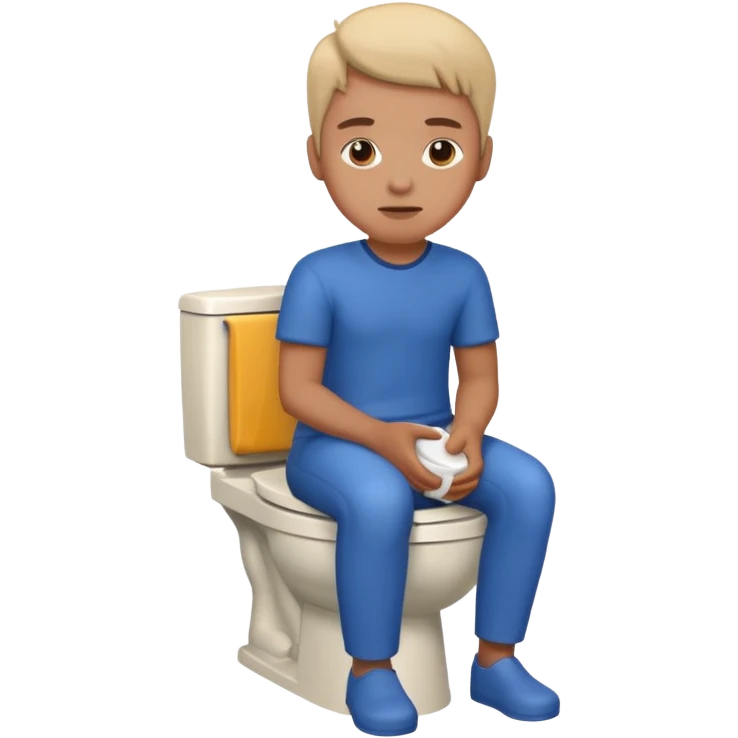 Sat on the toilet emoji