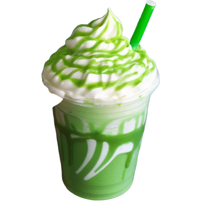 aesthetic green frappuccino  emoji