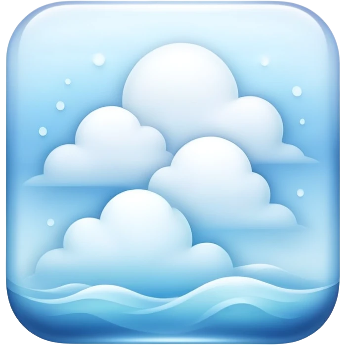 Fresh morning mist scene square  emoji