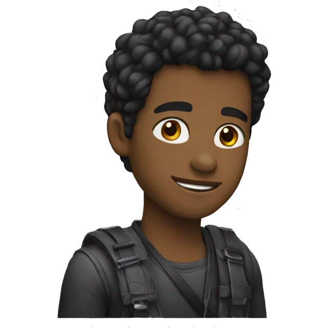 cinta negro emoji