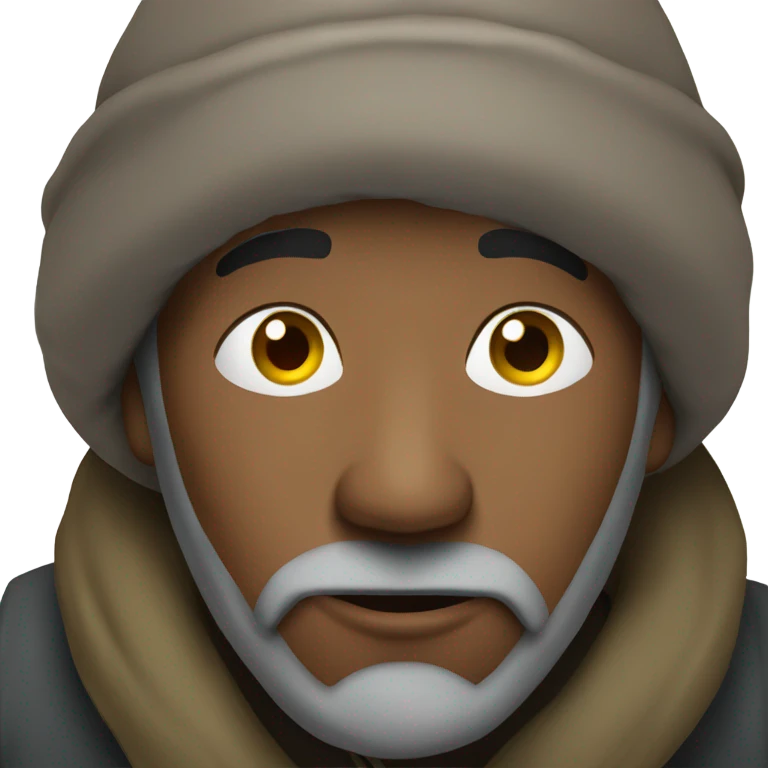 Homeless guy with sign emoji