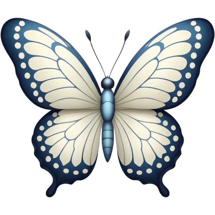 White butterfly emoji