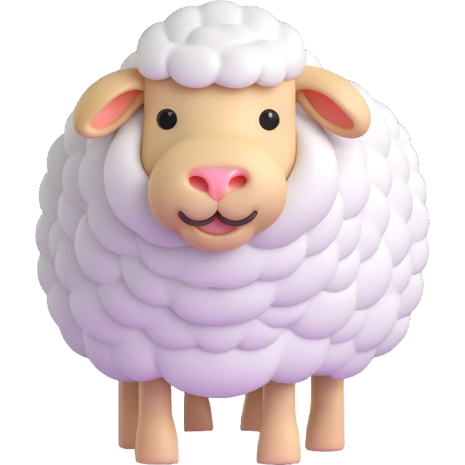 Minecraft sheep emoji