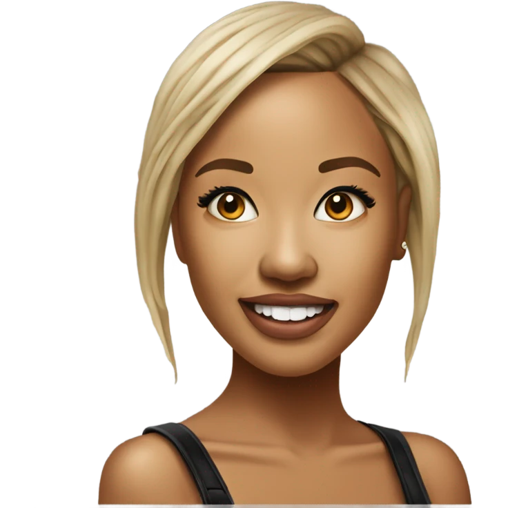3d Hyper Realistic tattoo Karrueche Tran photo  emoji