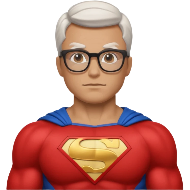 Glasses-Wearing super Heroe emoji