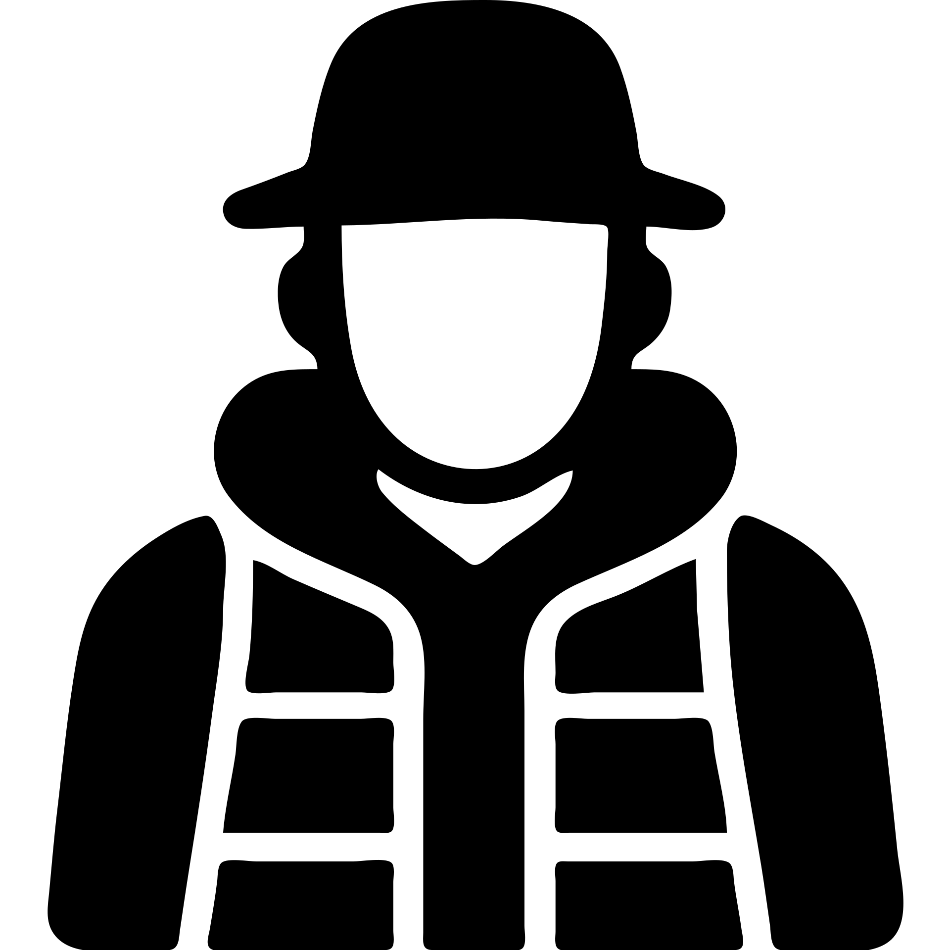 A guy in a hat, black hoodie, and a puffer vest emoji