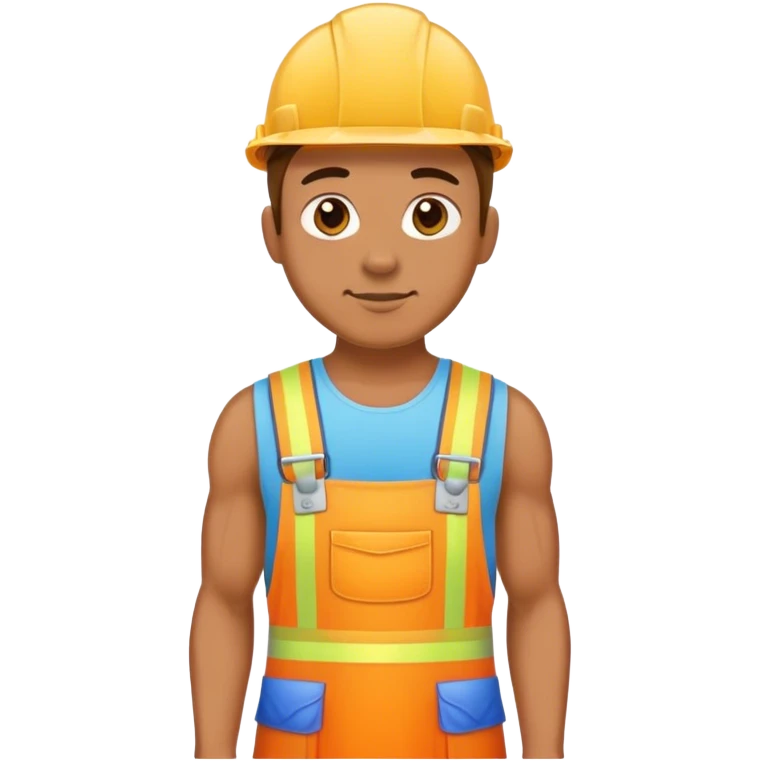 gay builder wearing a dress emoji
