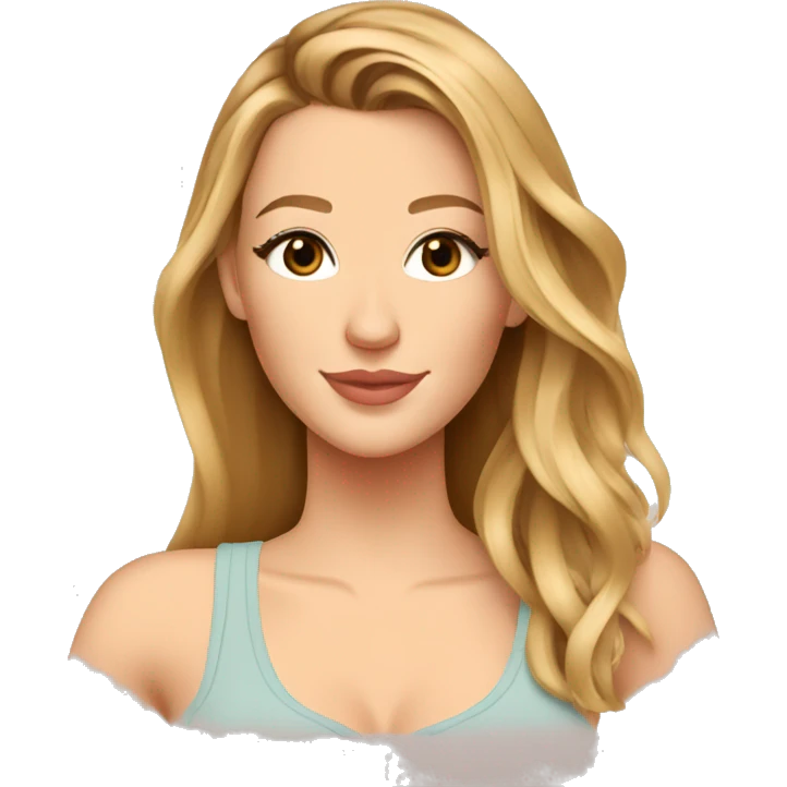blake lively cartoon wearing tank top emoji