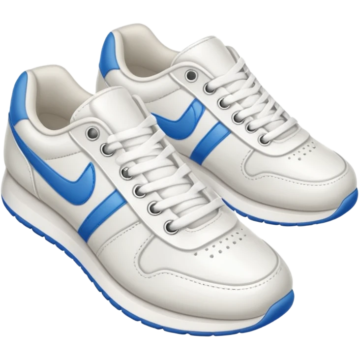 an ios genmoji for a pair of white sneakers  emoji