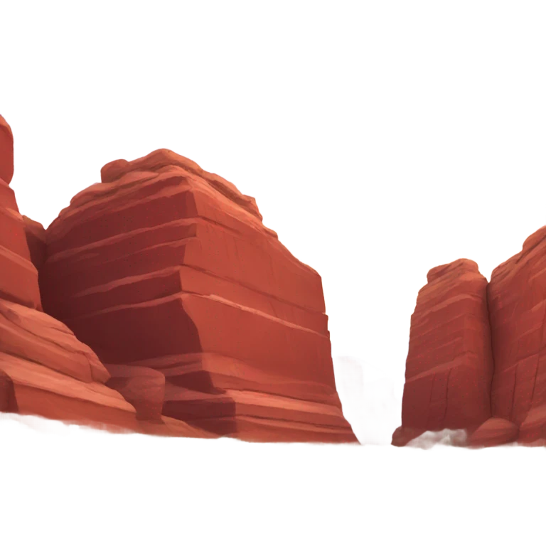 Red rocks emoji