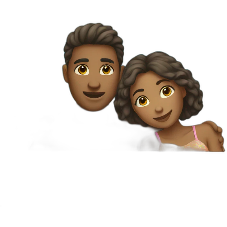 a couple in summer emoji