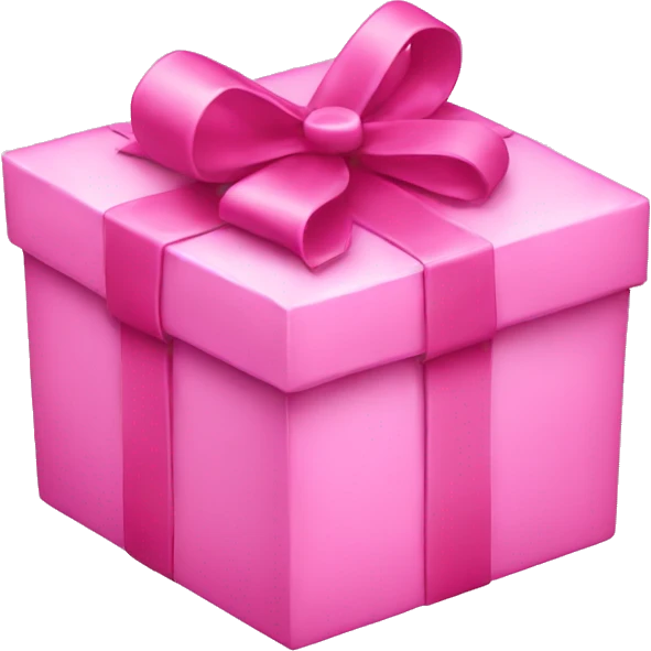 Pink gift box  emoji