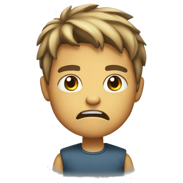 Angry boy emoji
