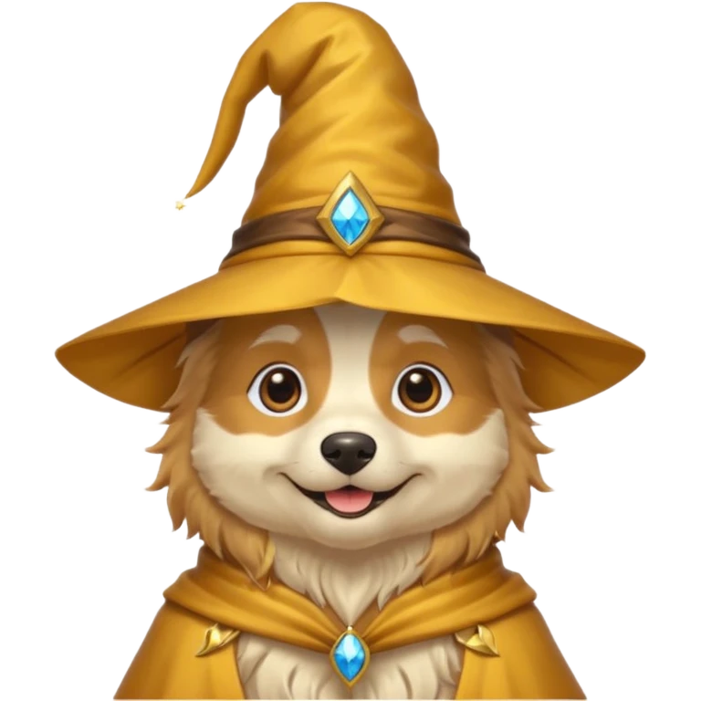 Dog wizard emoji