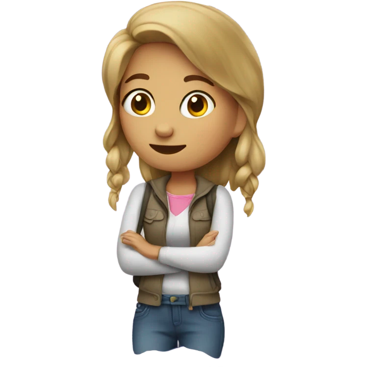Girl in trip emoji