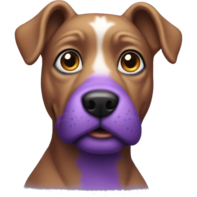 Purple dog emoji