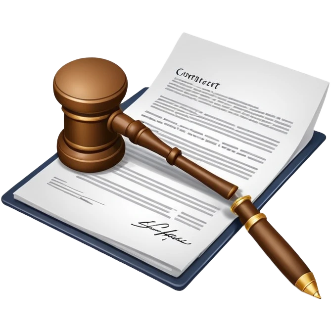 business contract with signature emoji