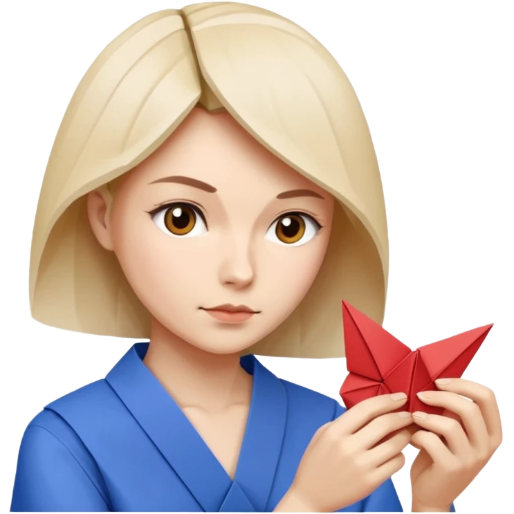 the woman who does origami emoji