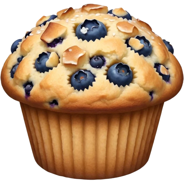 Blueberry muffin emoji