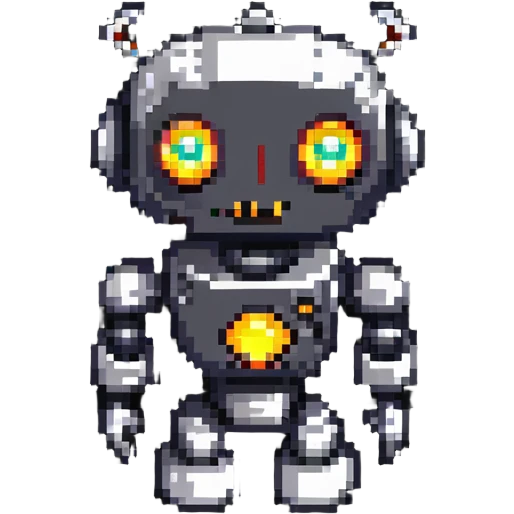 robot with glowing eyes emoji