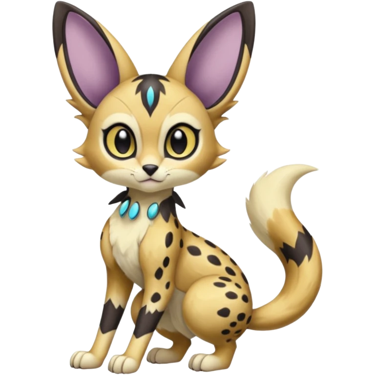 Big-eared Batty Meloetta-Serval-Cresselia-Palkia-Stitch-Fakémon-creature-hybrid emoji