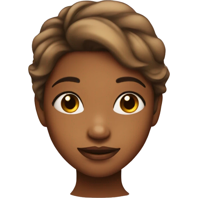 Girl shiny cheeks emoji