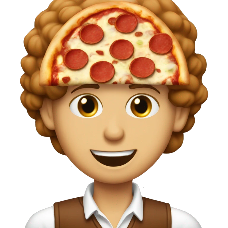 jewish eatting pepperoni pizza emoji