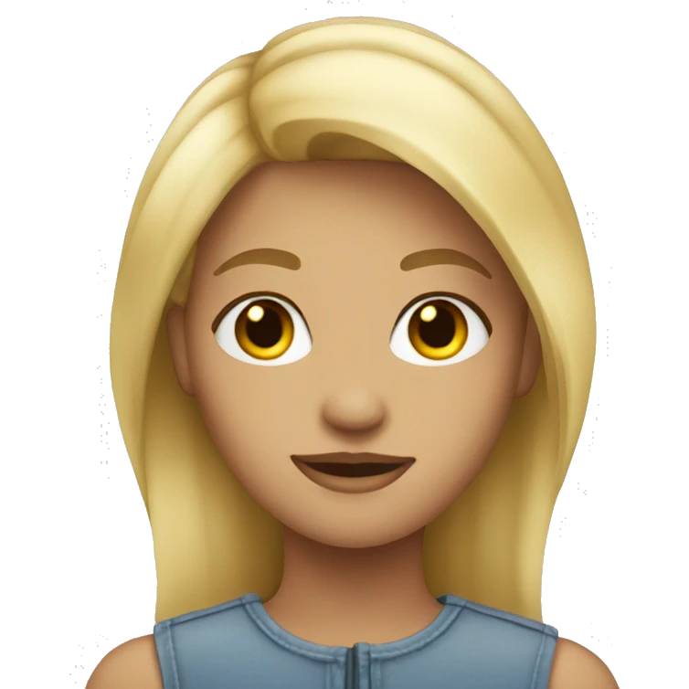 21 year old blonde girl emoji