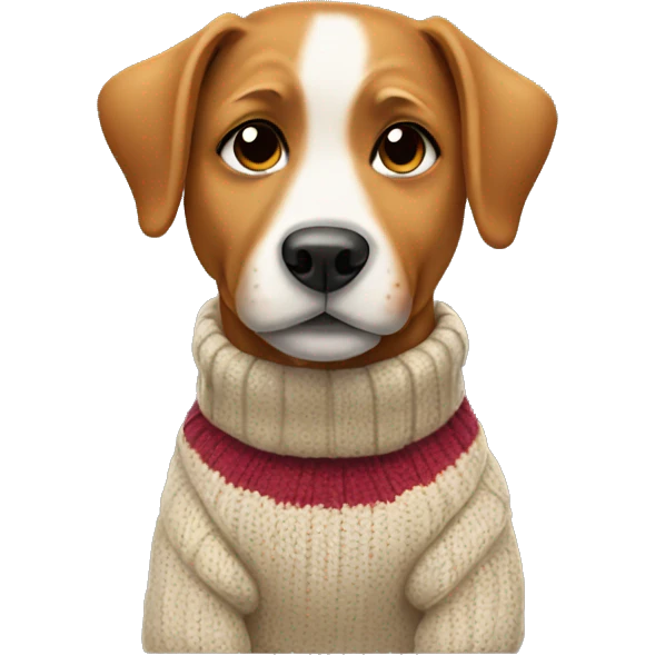 dog wearing a sweater  emoji
