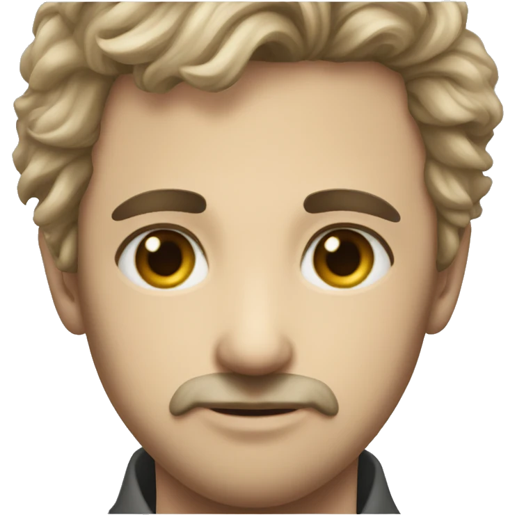 Gentle man with soft girl emoji